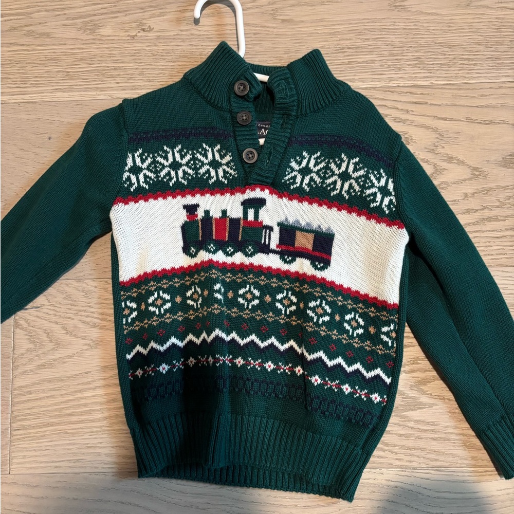 Children’s Place 2T Train Christmas Sweater